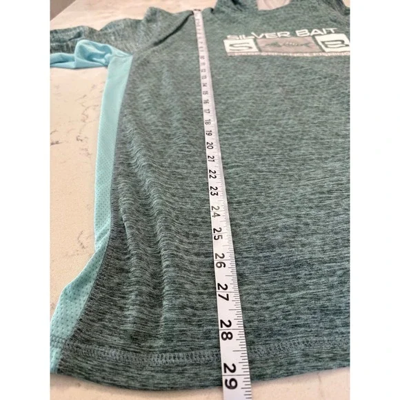 Silver Bait Performance Fishing Hoodie Mens XXL Sun Shirt Face Mask - Picture 6 of 12